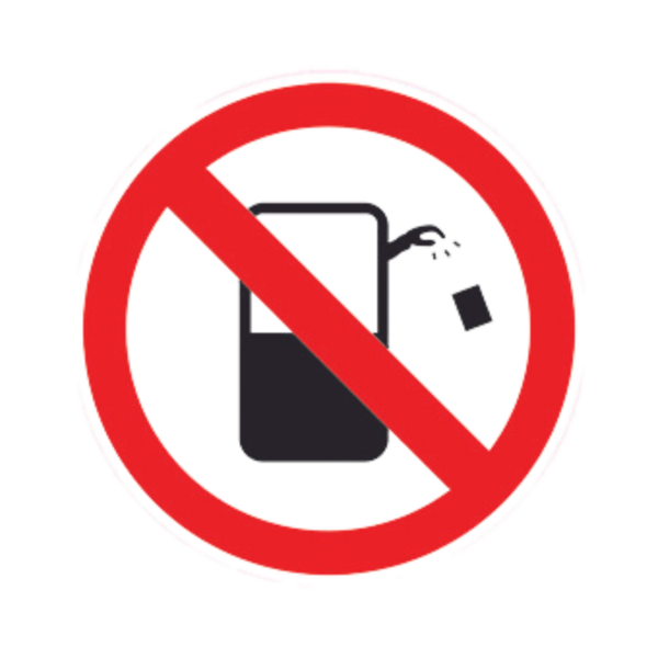 Balise Sticker Interdiction de jeter BALI-STI093